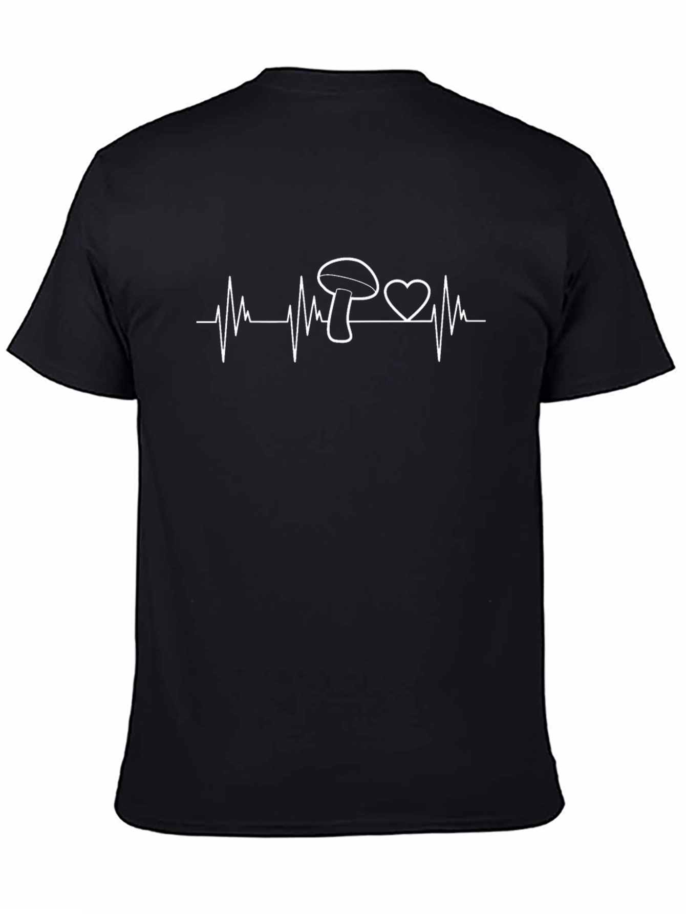Mushroom Heartbeat T-Shirt - Nature Lover Tee