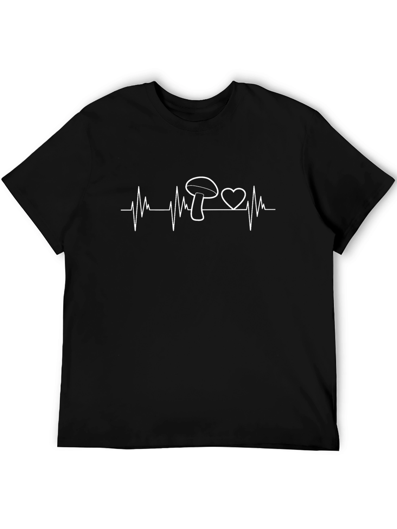 Mushroom Heartbeat T-Shirt - Nature Lover Tee