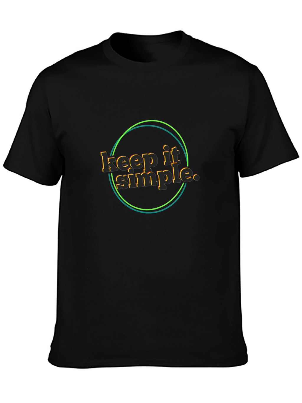 Keep It Simple Black T-Shirt