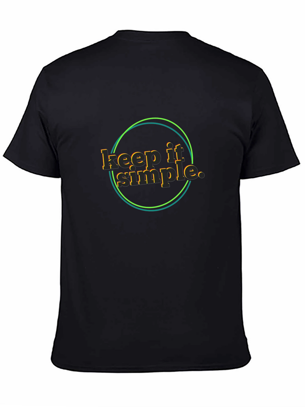 Keep It Simple Black T-Shirt