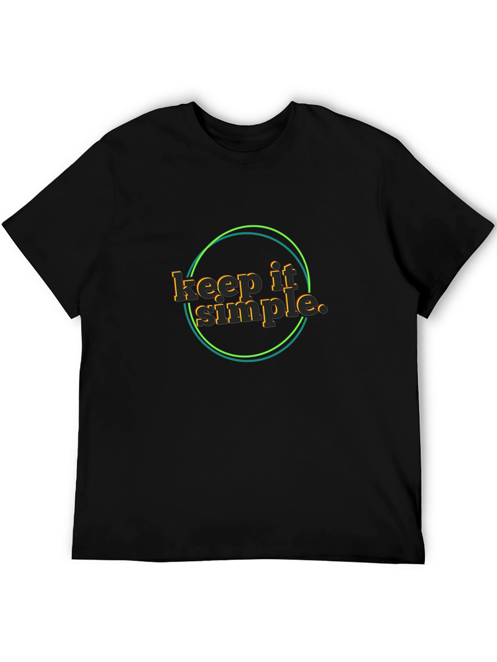 Keep It Simple Black T-Shirt