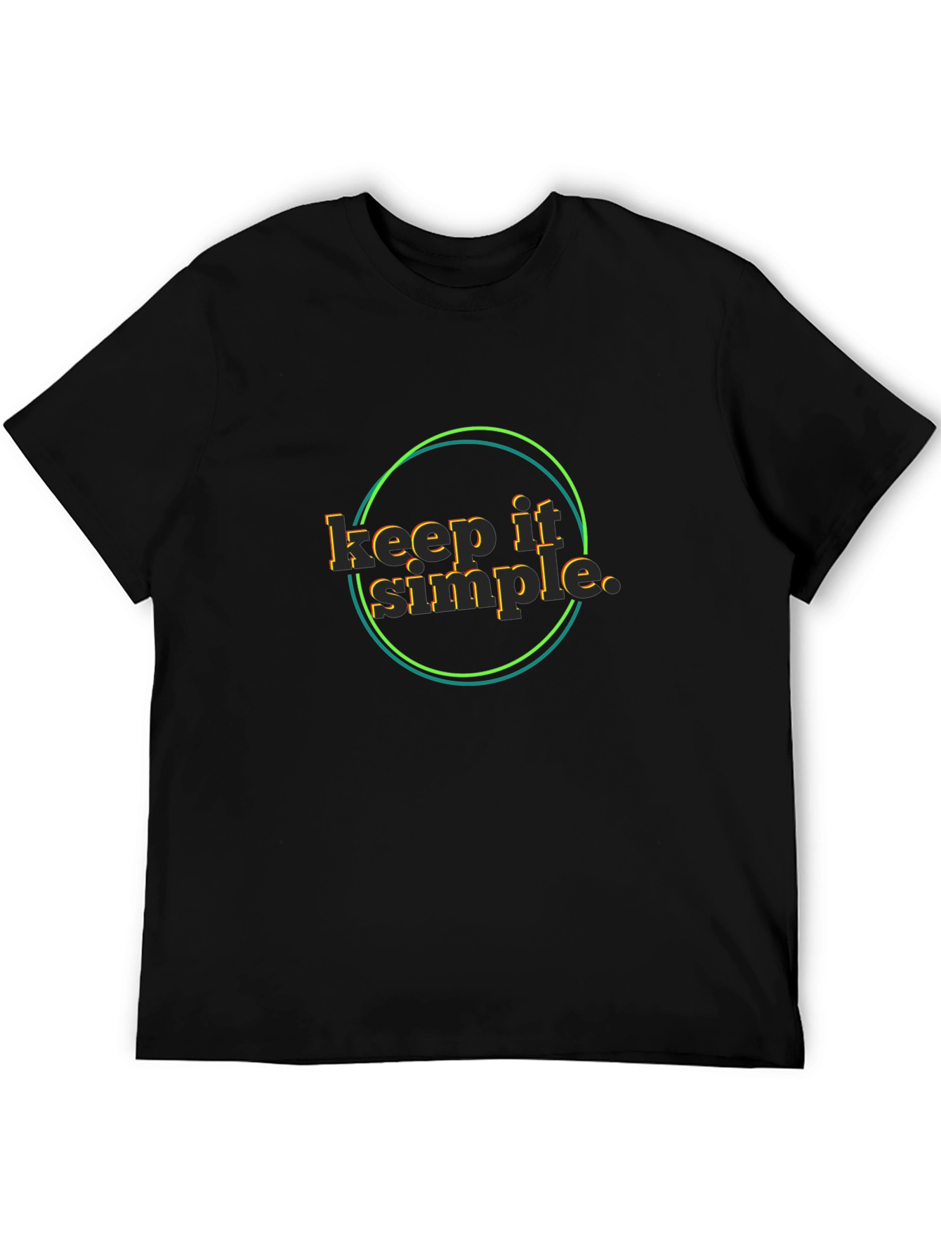 Keep It Simple Black T-Shirt