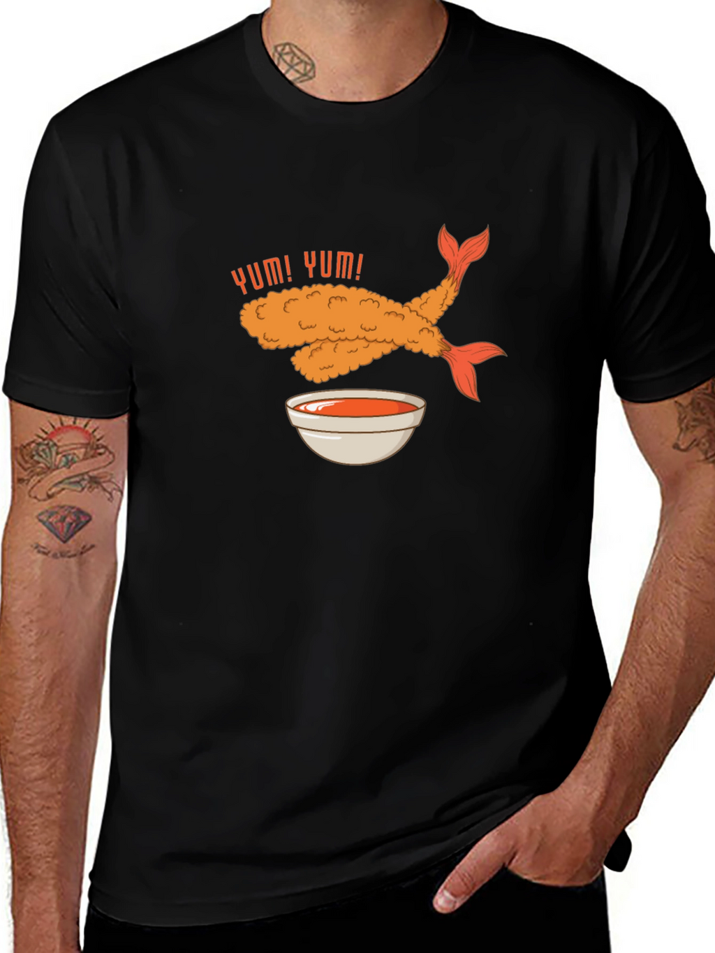 Yum! Tempura Shrimp Graphic T-Shirt