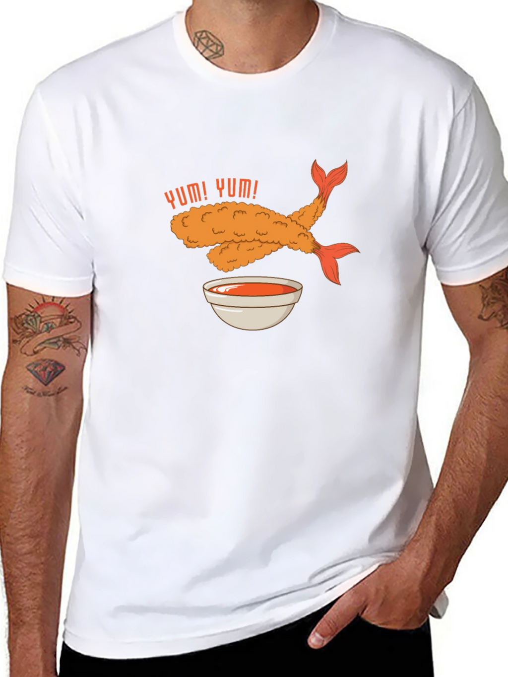 Yum! Tempura Shrimp Graphic T-Shirt