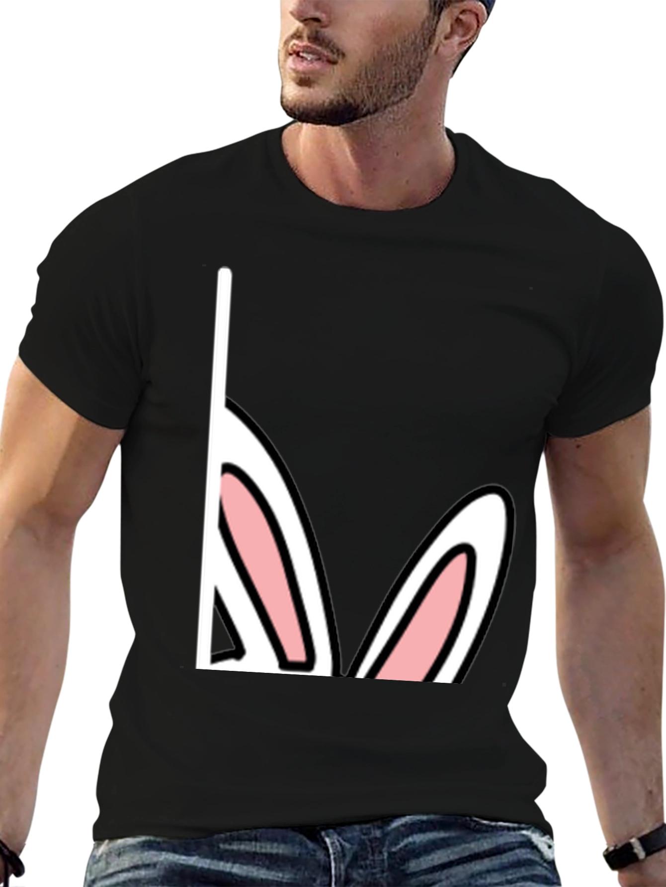 Easter Bunny Ears Peek T-Shirt - Fun Holiday Apparel
