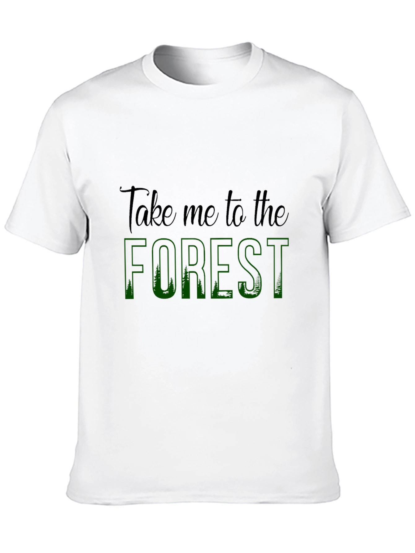 Take Me to the Forest Black Graphic Tee