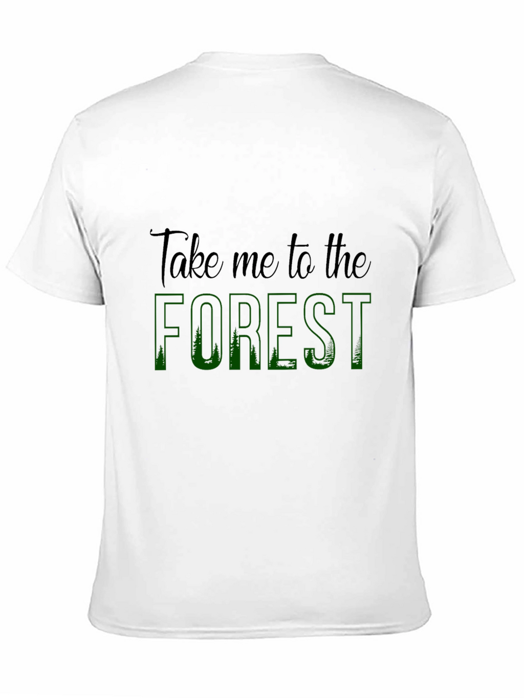 Take Me to the Forest Black Graphic Tee