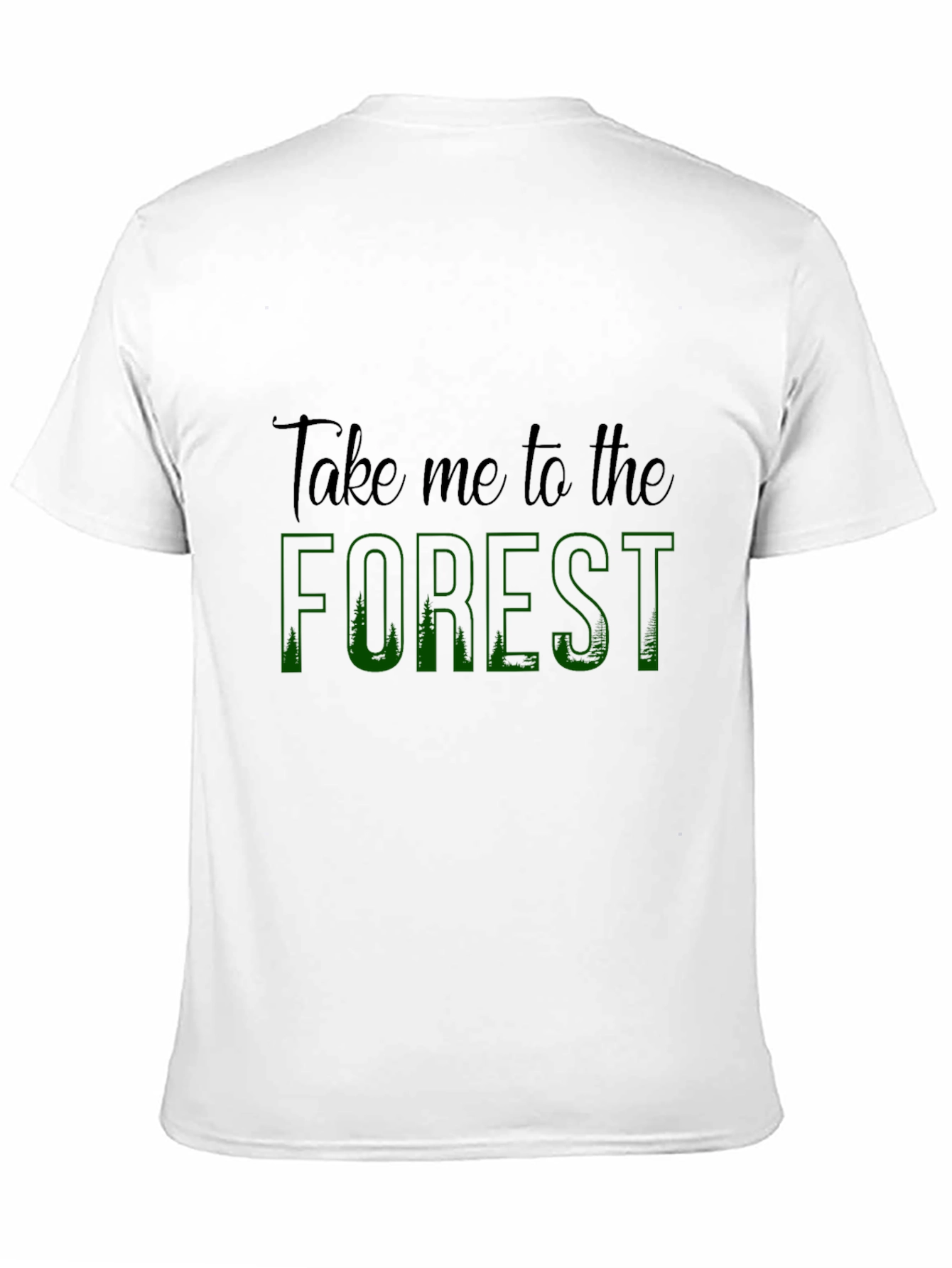 Take Me to the Forest Black Graphic Tee