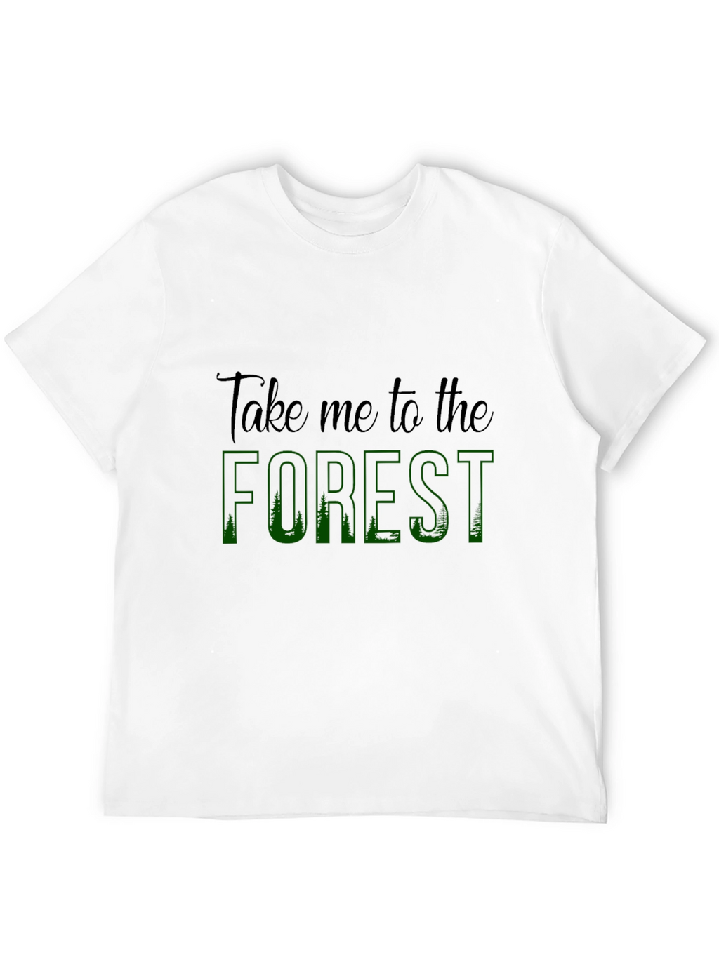 Take Me to the Forest Black Graphic Tee