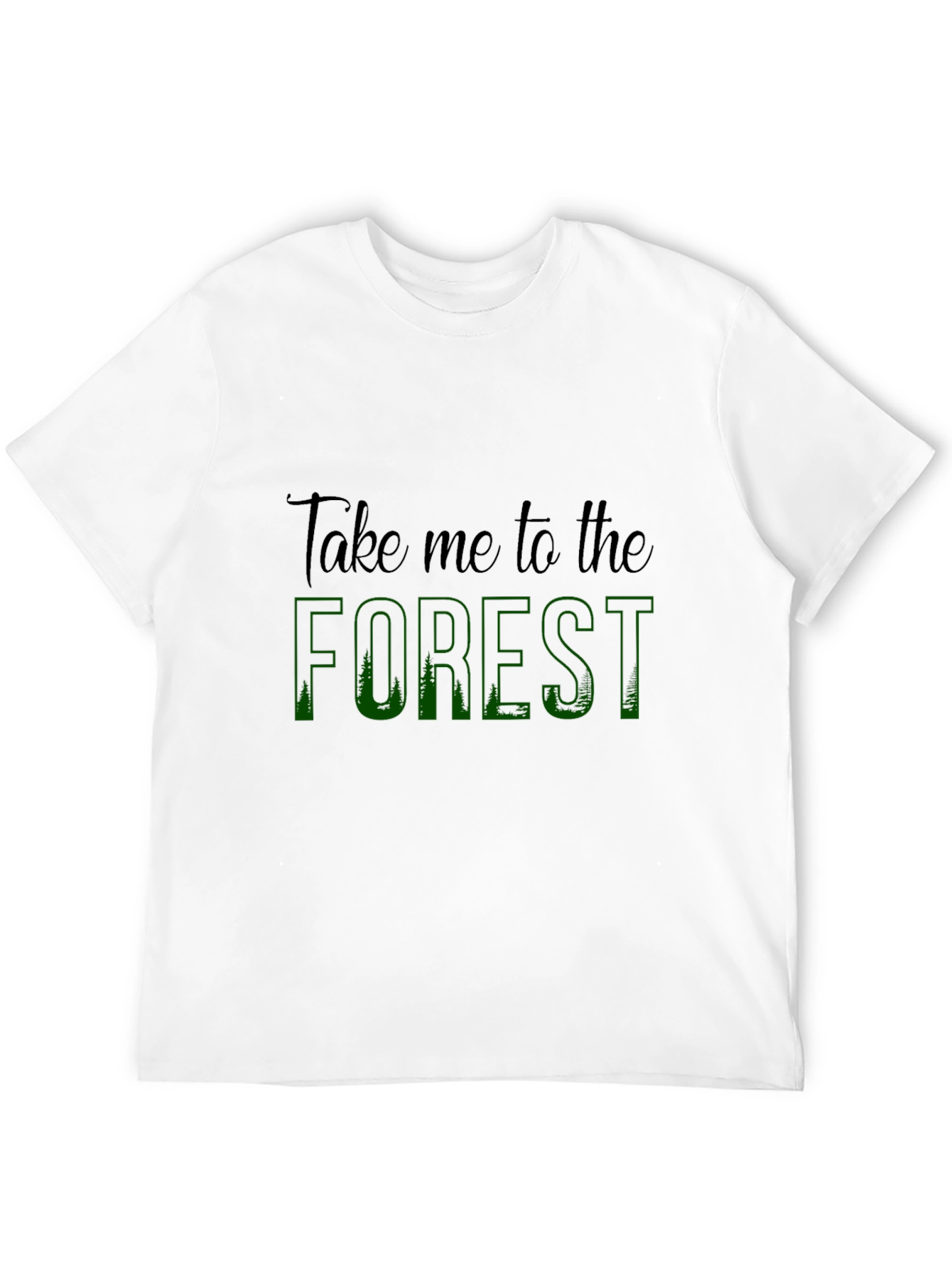 Take Me to the Forest Black Graphic Tee