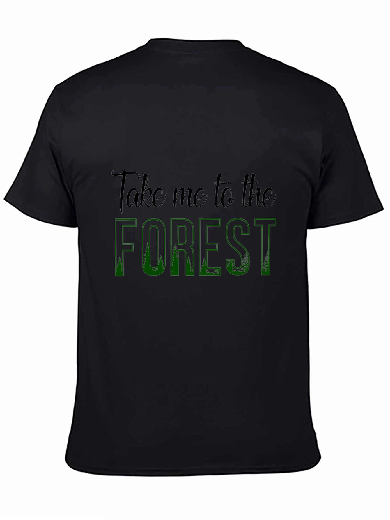 Take Me to the Forest Black Graphic Tee