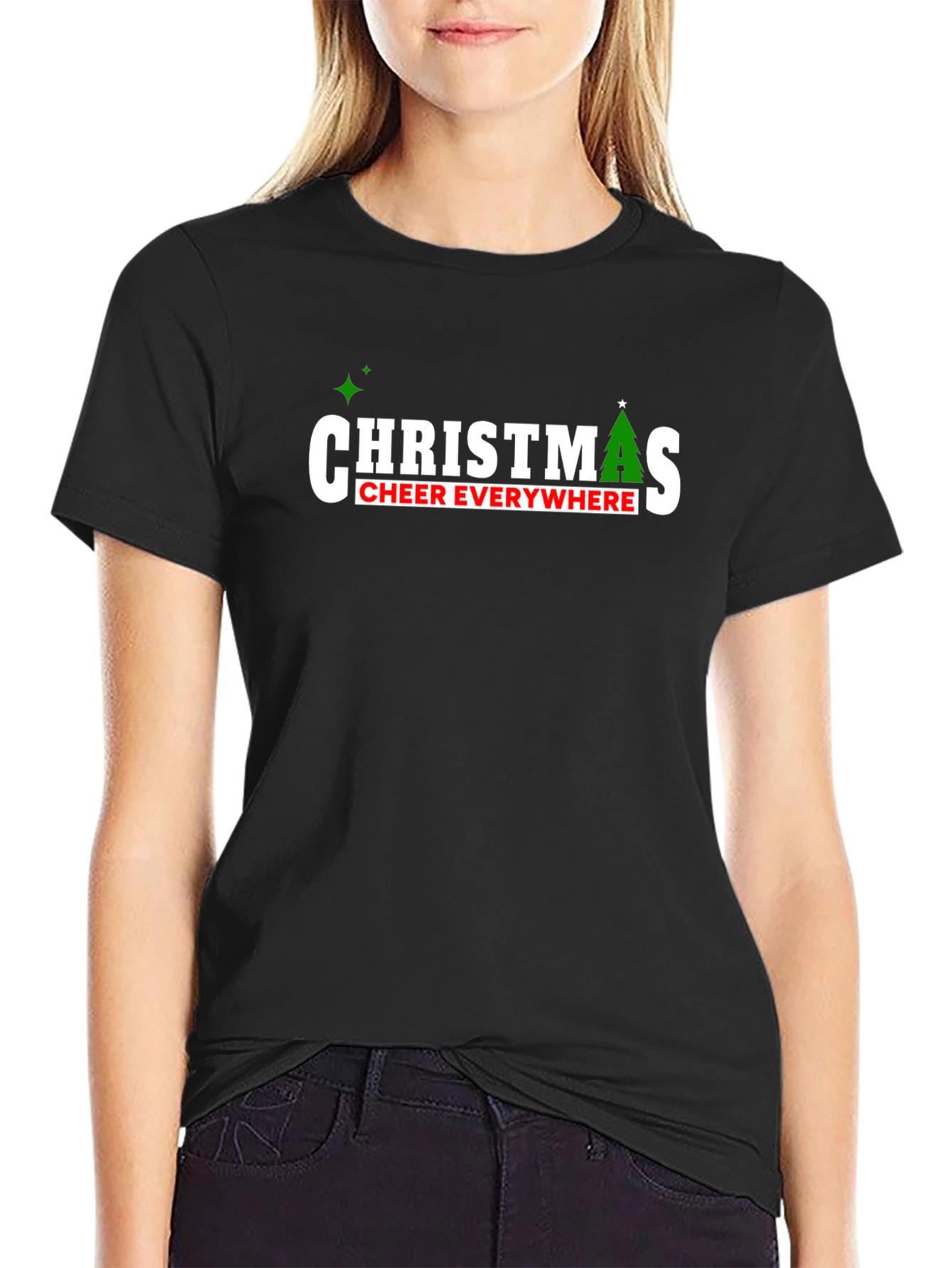 Christmas Cheer Everywhere Graphic T-Shirt