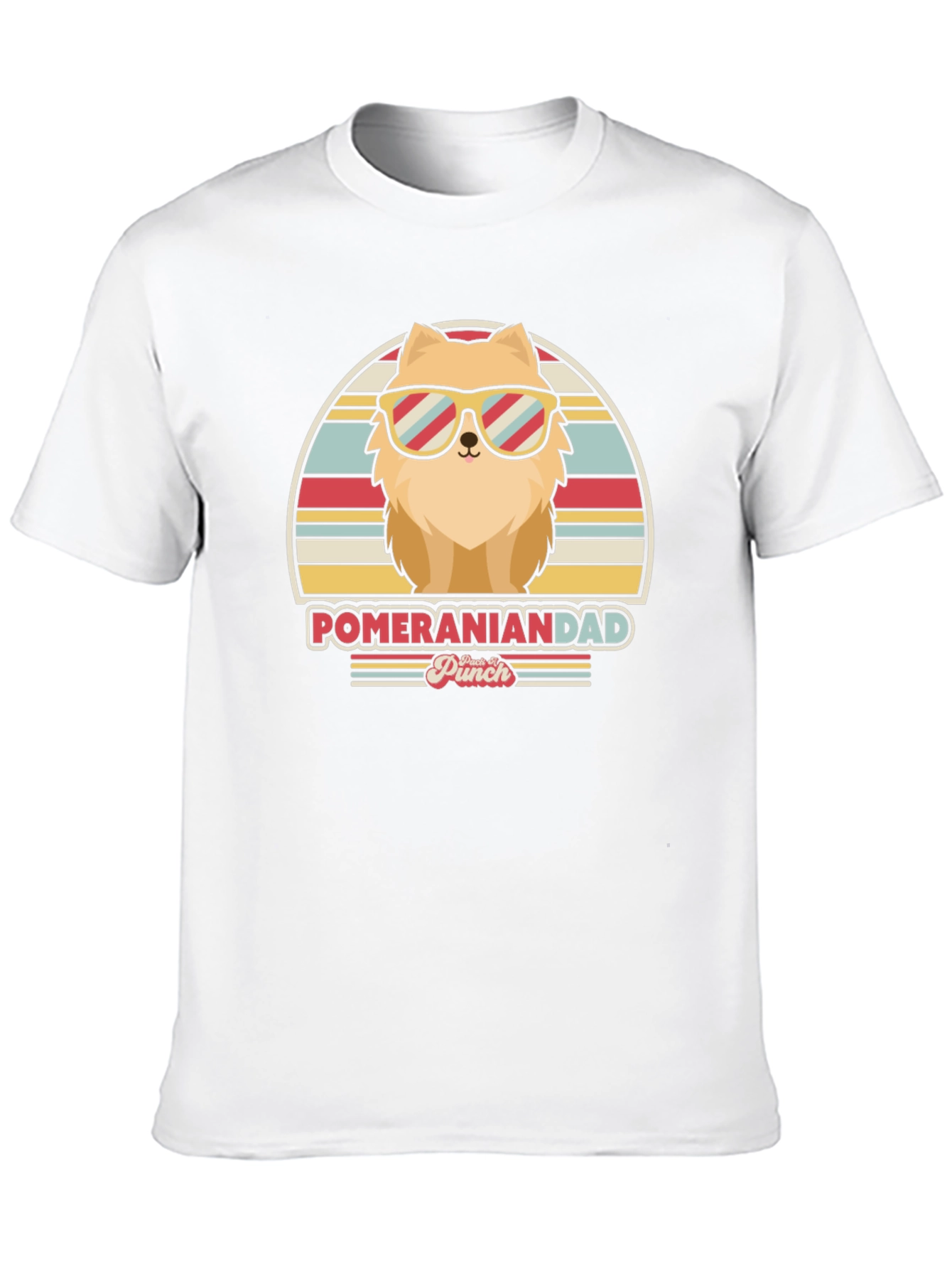 Pomeranian Dad T-Shirt - Retro Dog Lover Tee