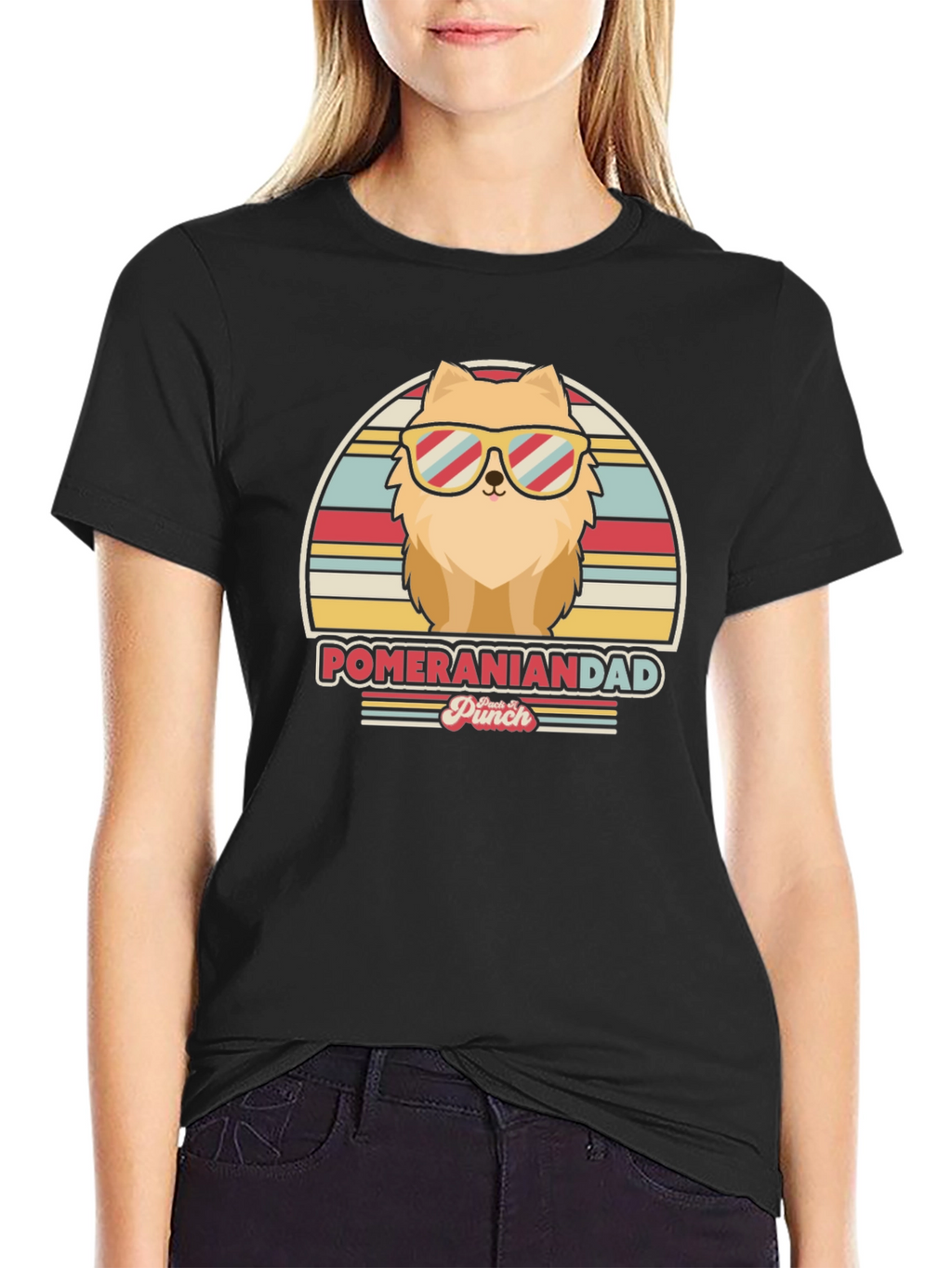 Pomeranian Dad T-Shirt - Retro Dog Lover Tee