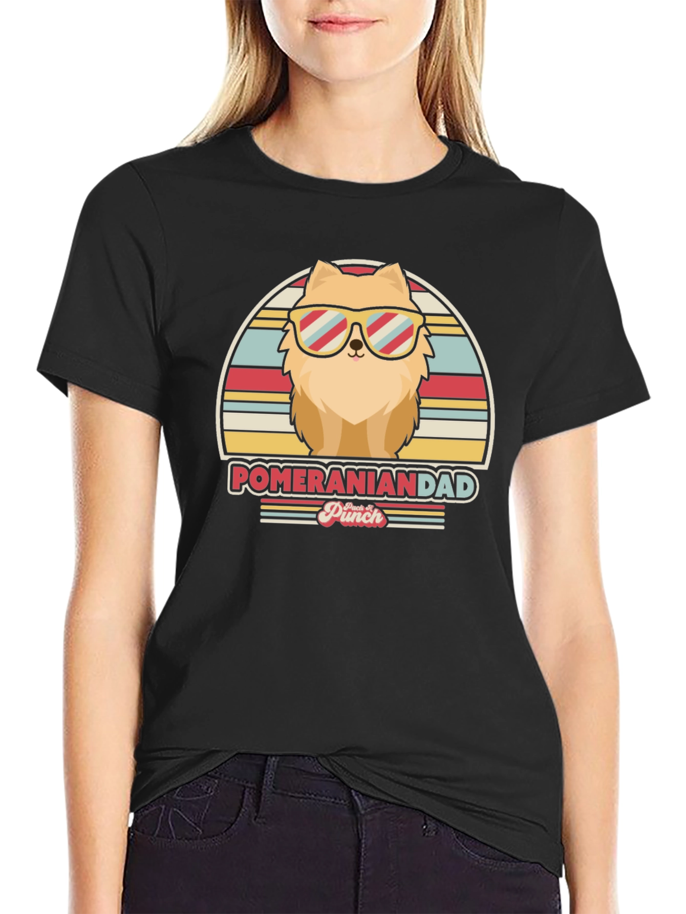Pomeranian Dad T-Shirt - Retro Dog Lover Tee