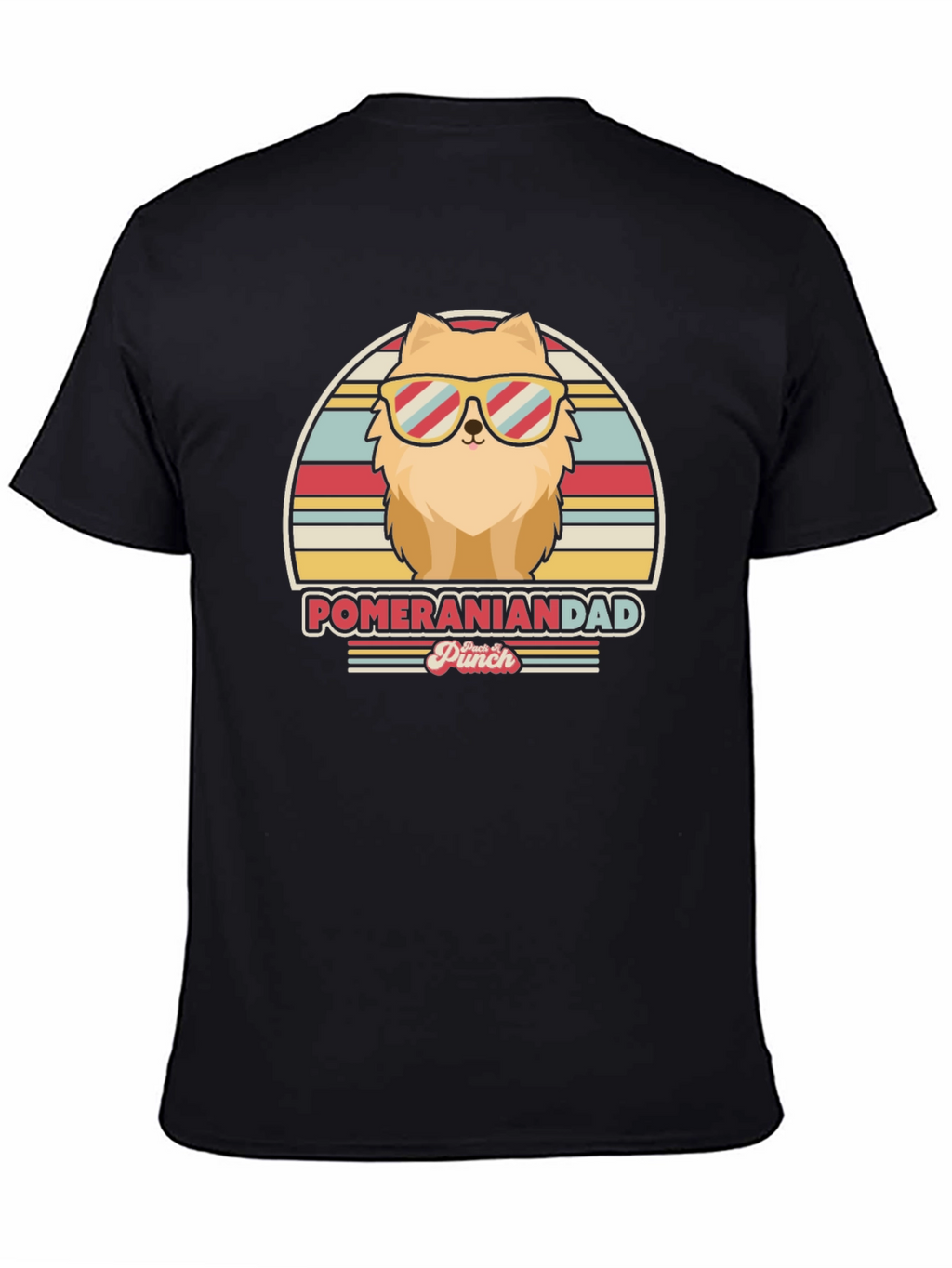 Pomeranian Dad T-Shirt - Retro Dog Lover Tee