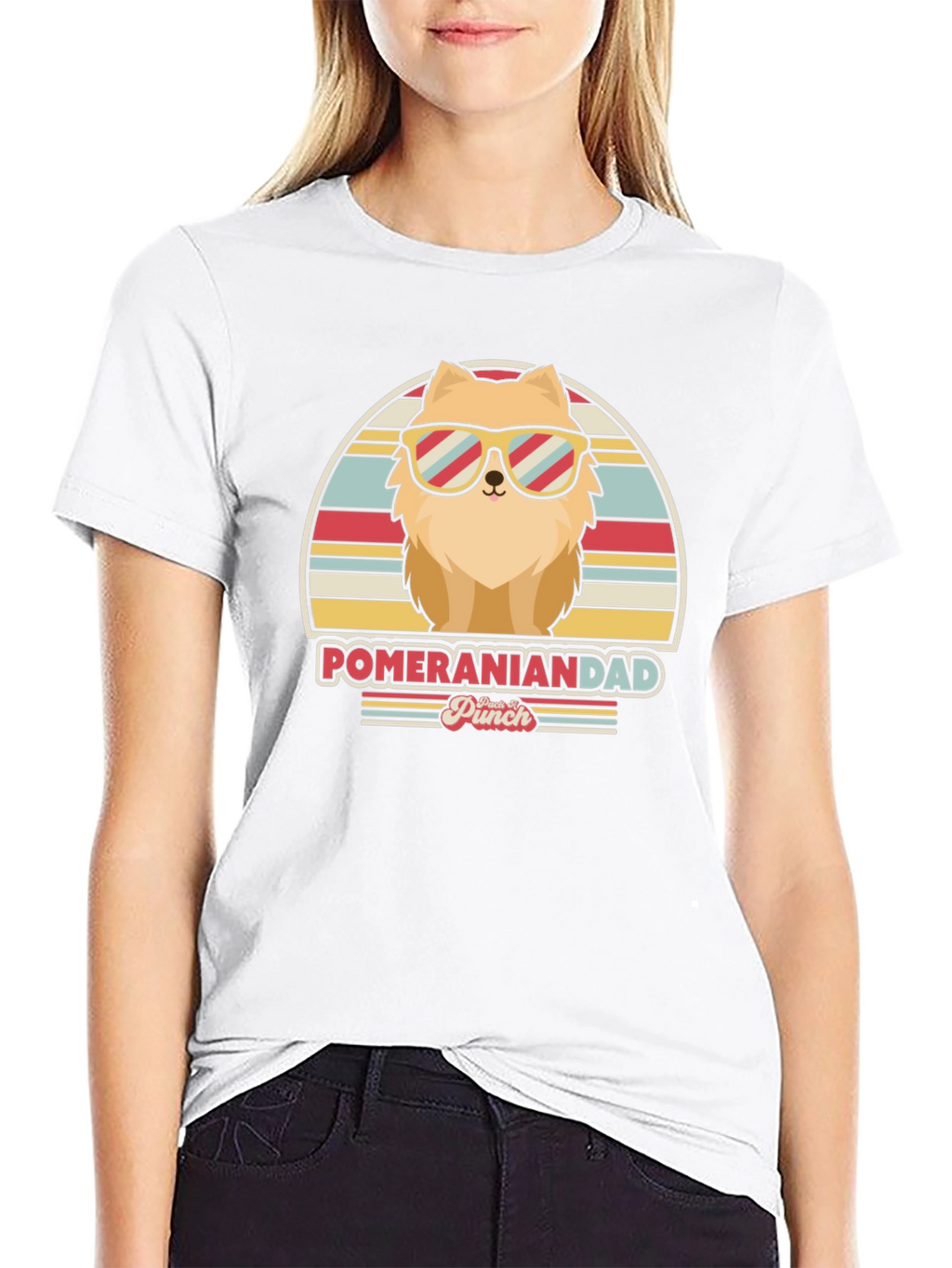 Pomeranian Dad T-Shirt - Retro Dog Lover Tee