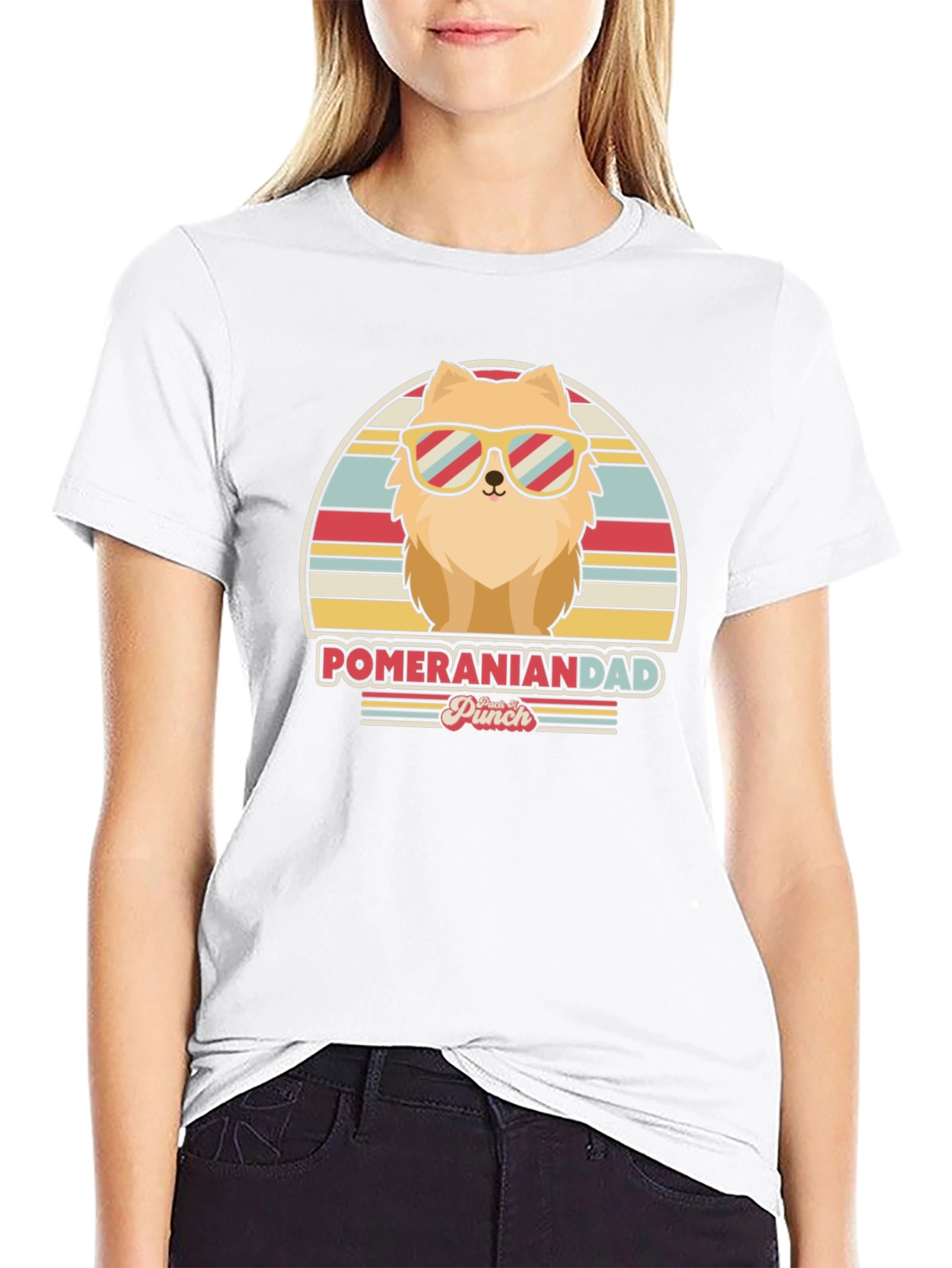 Pomeranian Dad T-Shirt - Retro Dog Lover Tee