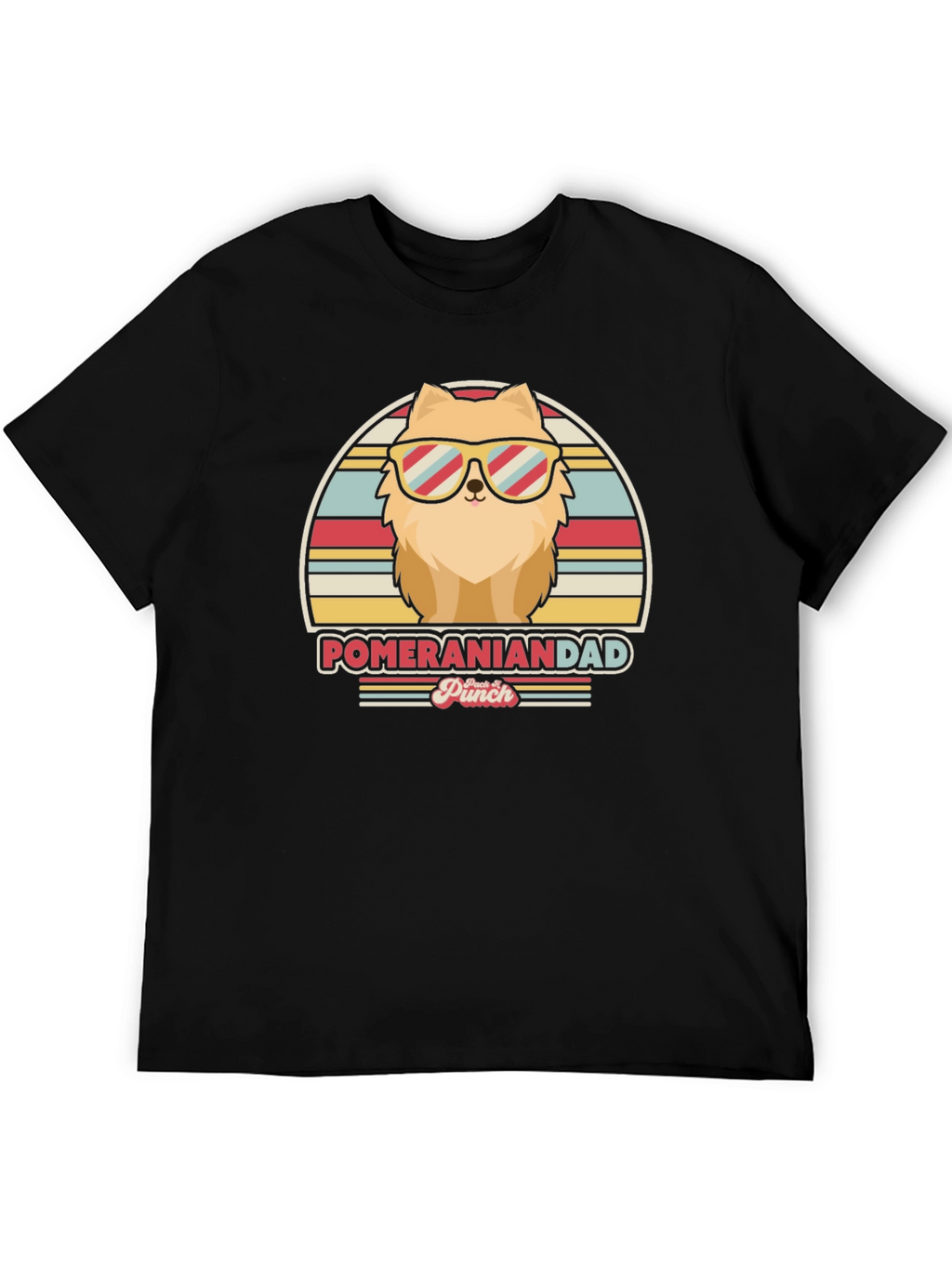 Pomeranian Dad T-Shirt - Retro Dog Lover Tee