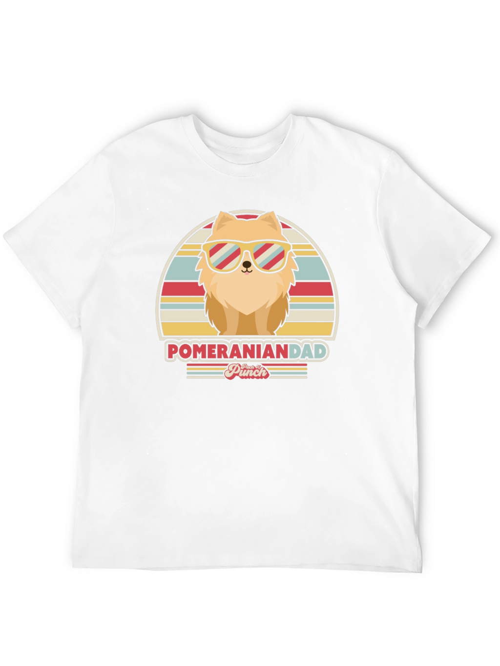 Pomeranian Dad T-Shirt - Retro Dog Lover Tee