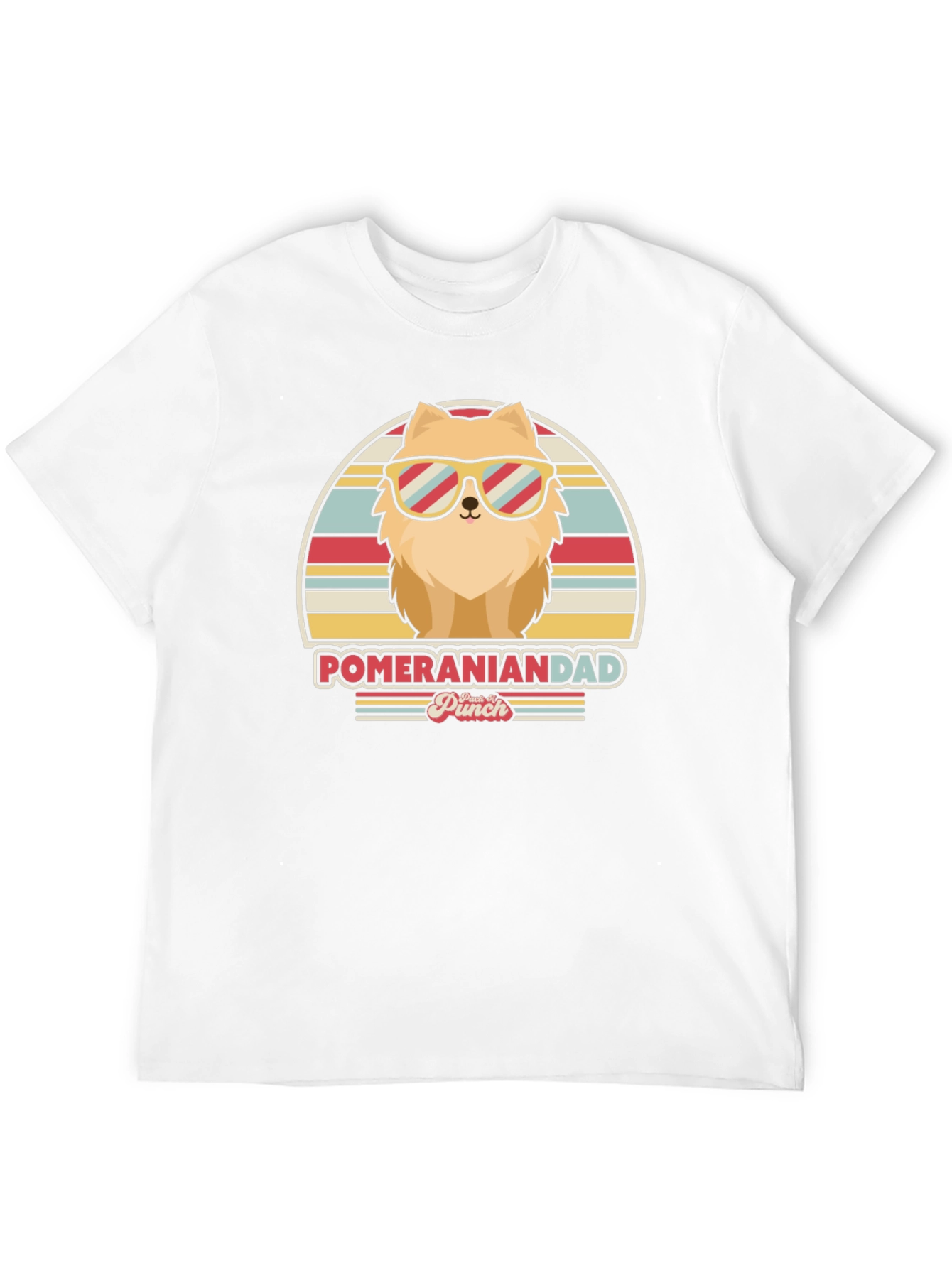 Pomeranian Dad T-Shirt - Retro Dog Lover Tee