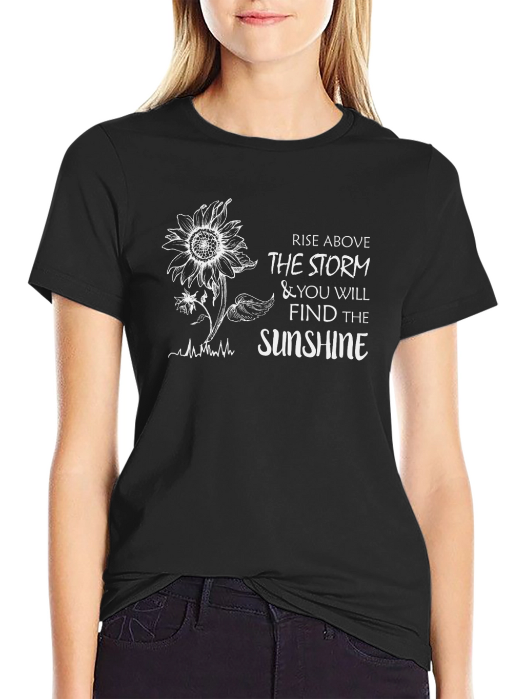 Rise Above Sunflower Graphic Tee