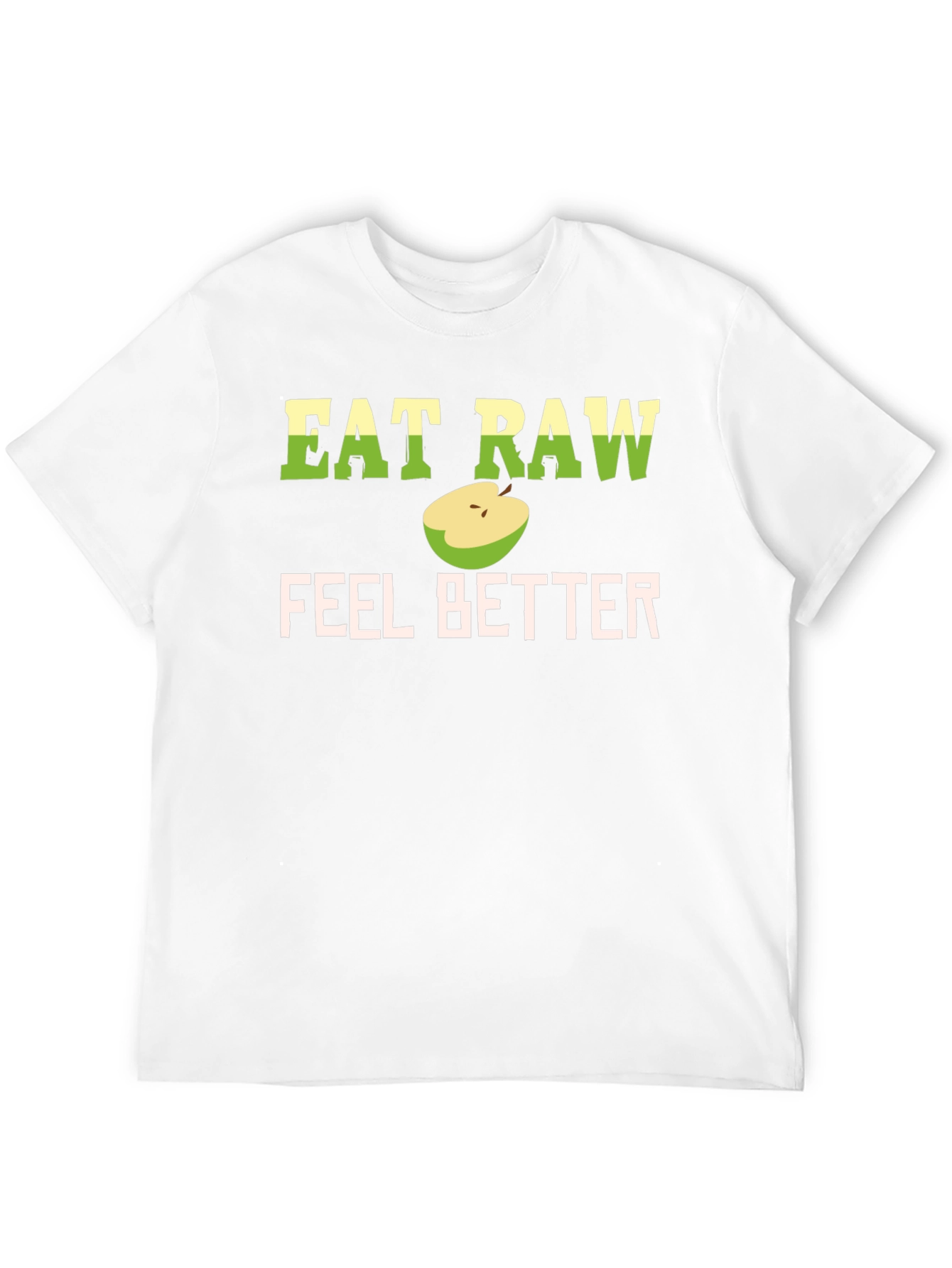Eat Raw Feel Better T-Shirt - Black