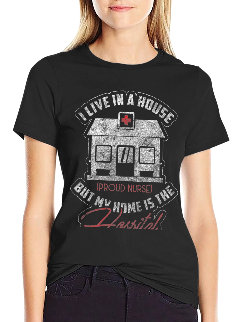 Nurse Home Hospital Graphic T-Shirt