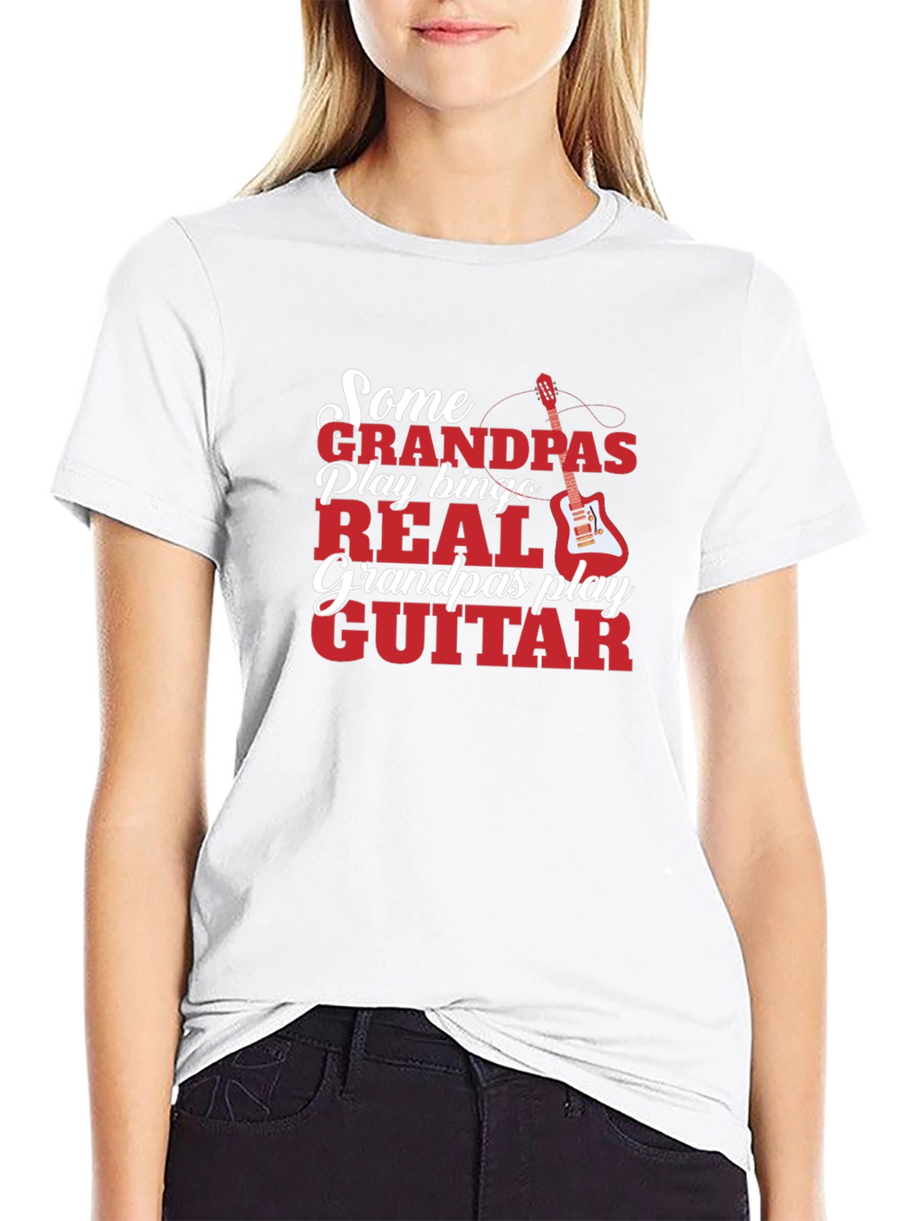 Grandpa Guitar Player T-Shirt