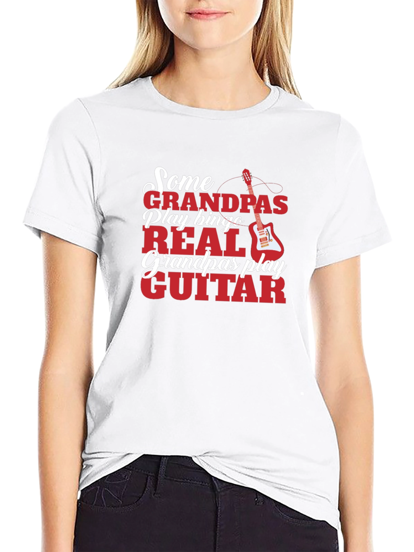Grandpa Guitar Player T-Shirt