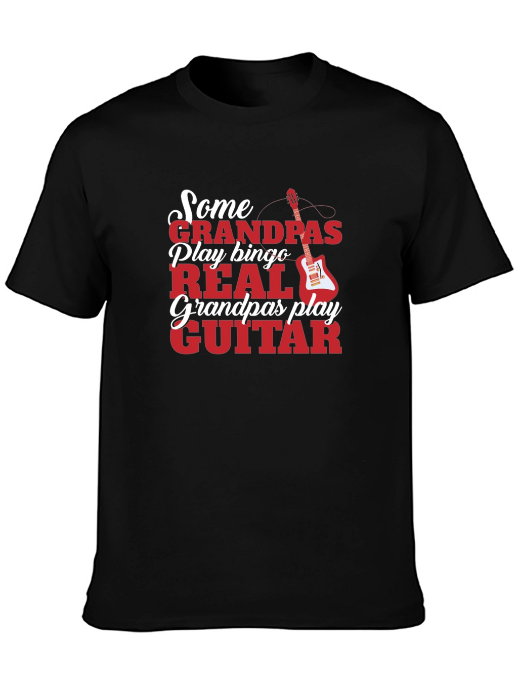 Grandpa Guitar Player T-Shirt