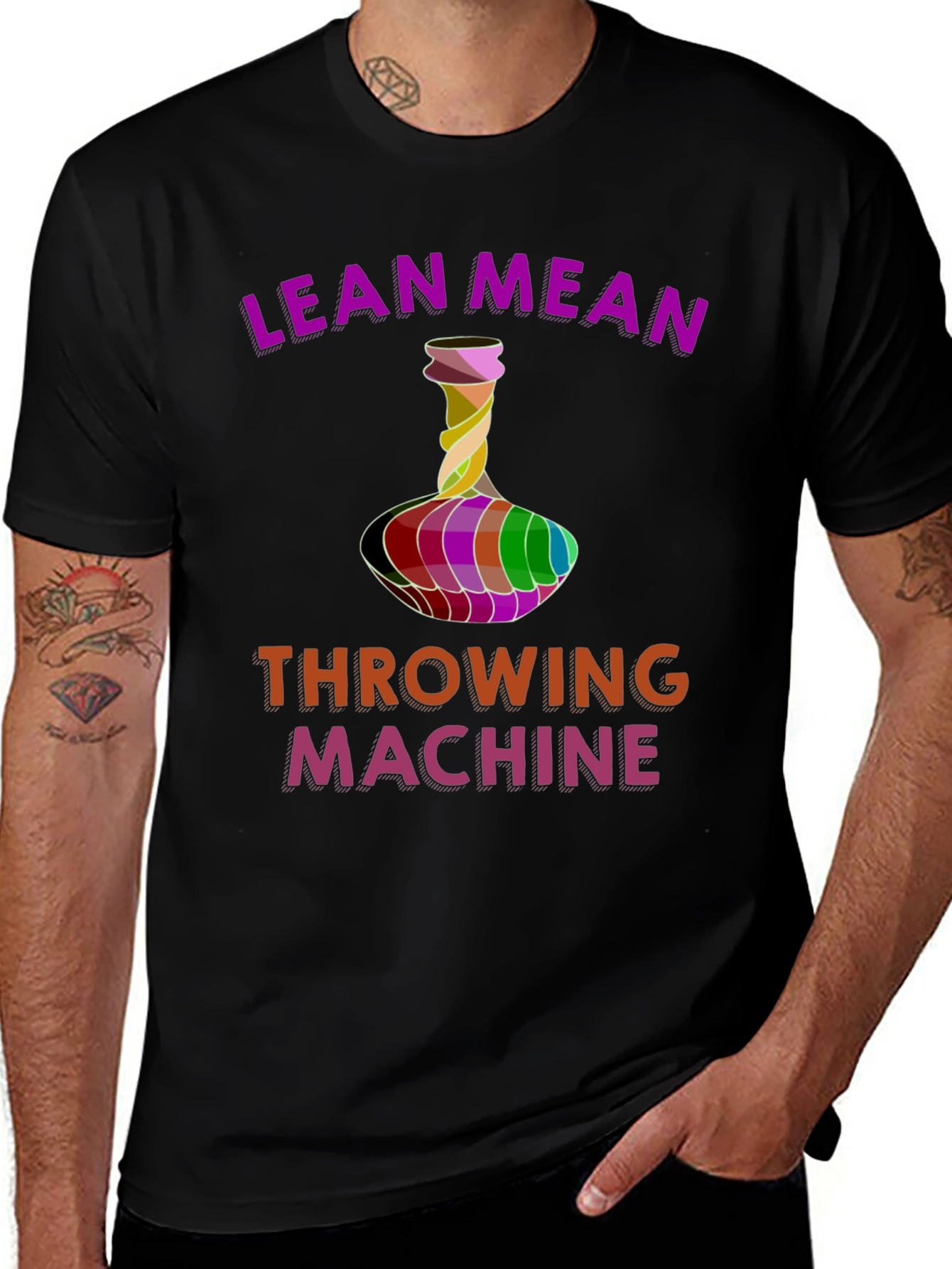 Lean Mean Throwing Machine Graphic T-Shirt