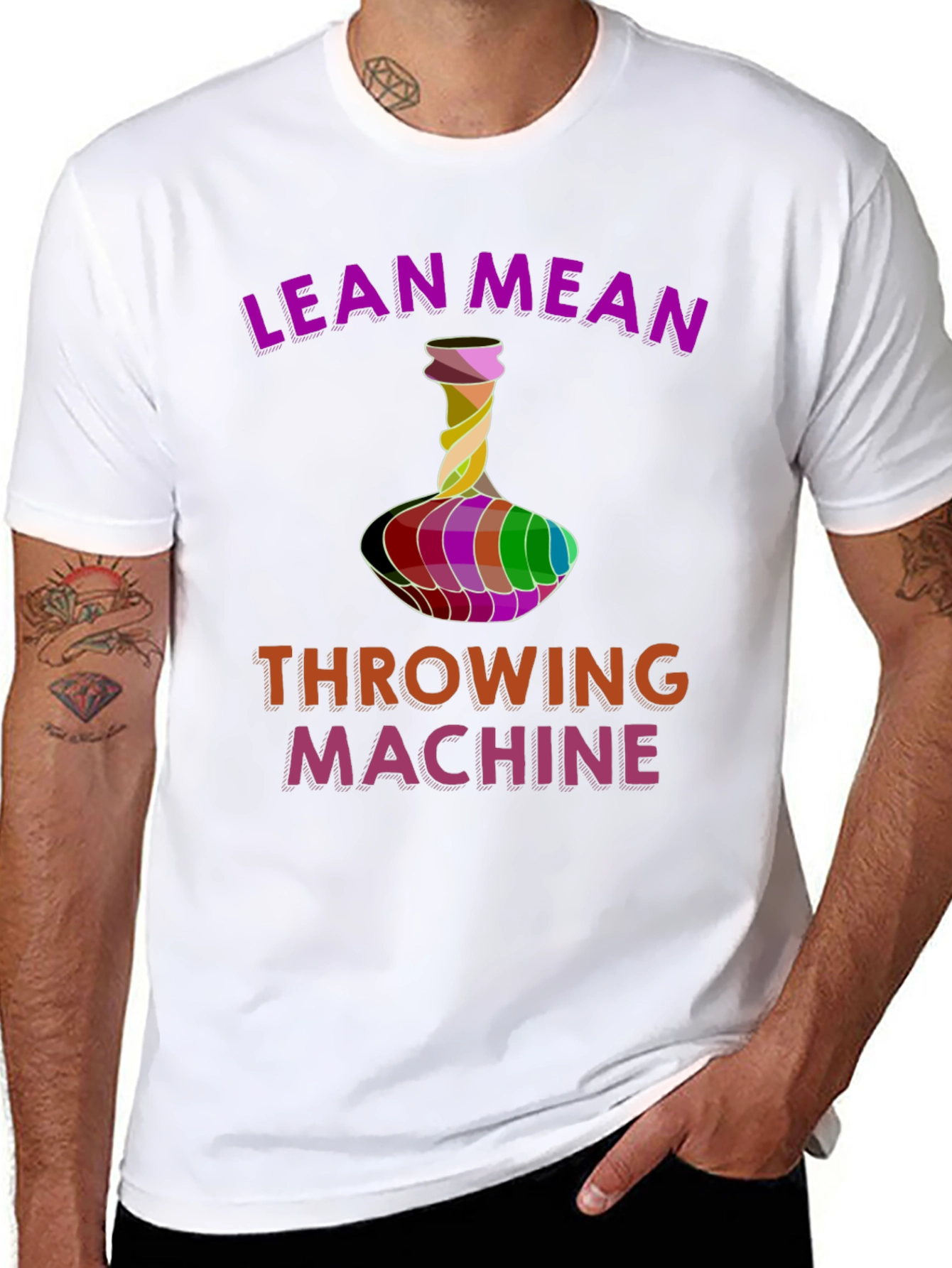 Lean Mean Throwing Machine Graphic T-Shirt