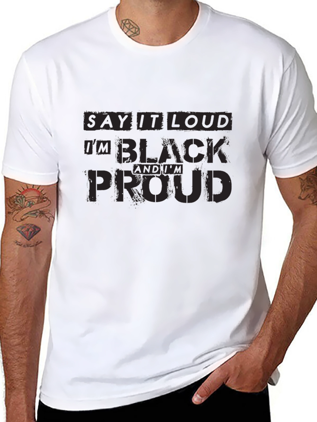 Say it Loud T-Shirt - Black Pride Tee