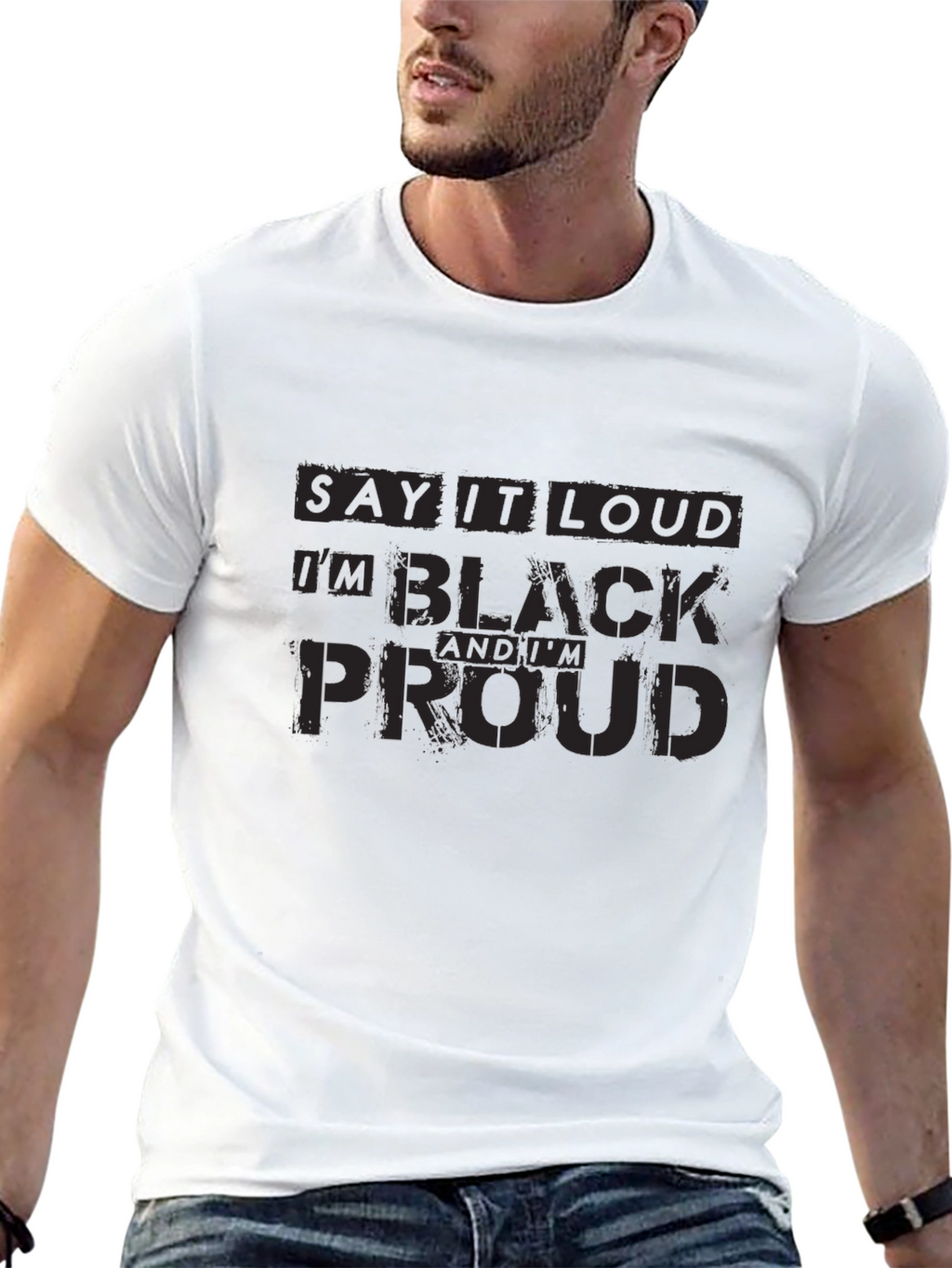 Say it Loud T-Shirt - Black Pride Tee