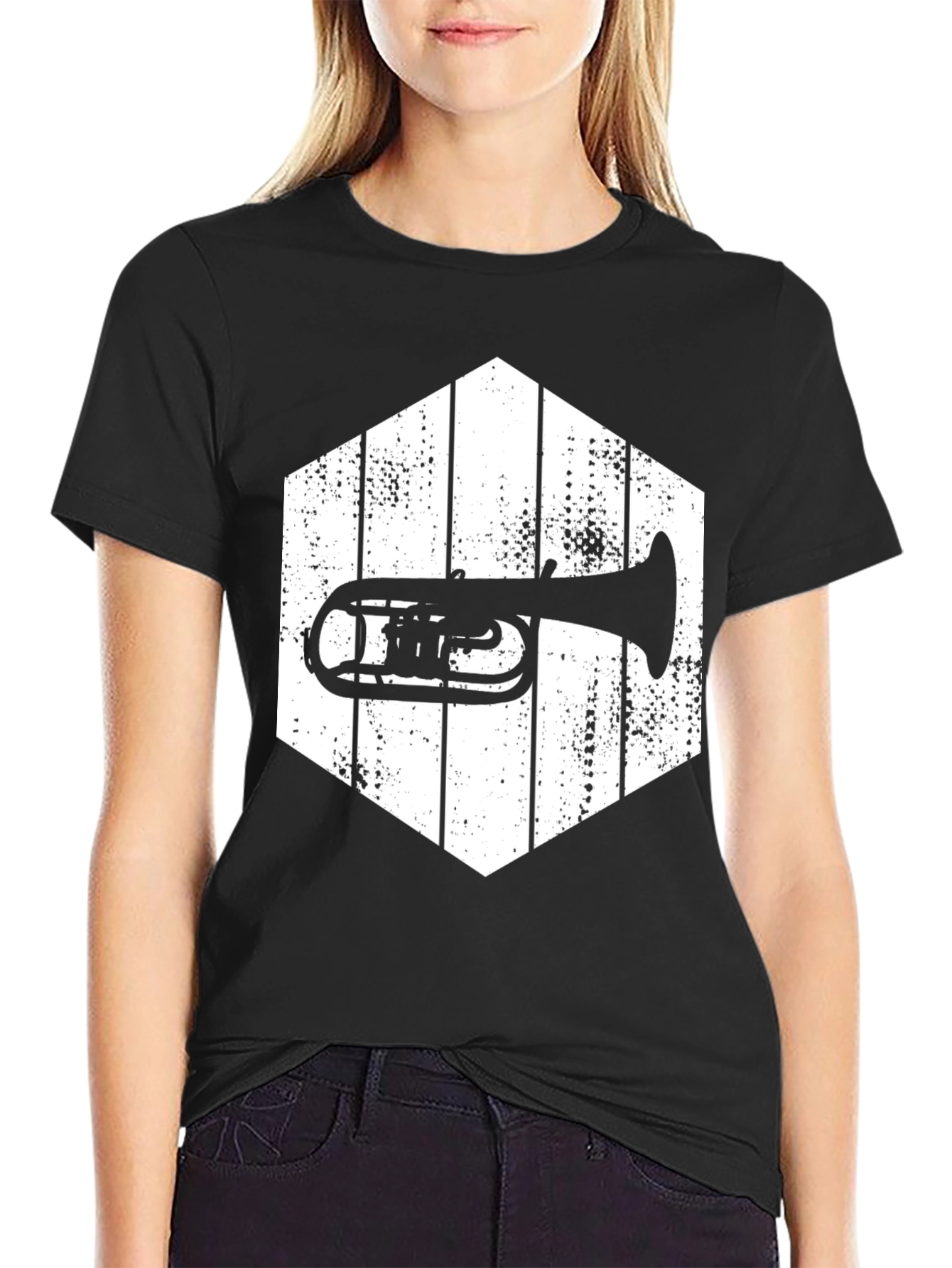 Vintage Trombone T-Shirt - Music Lover Tee