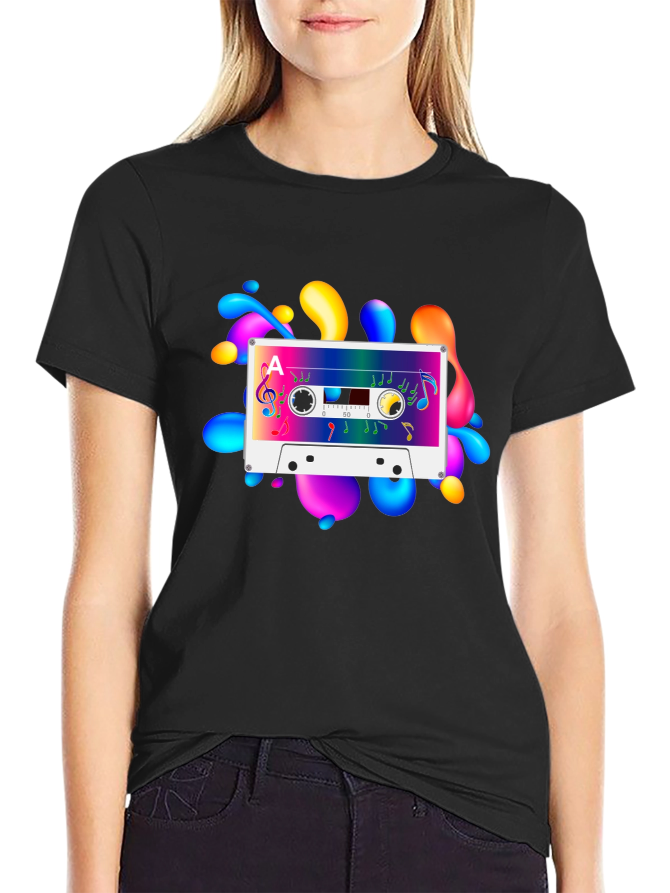 Retro Cassette Tape Graphic T-Shirt