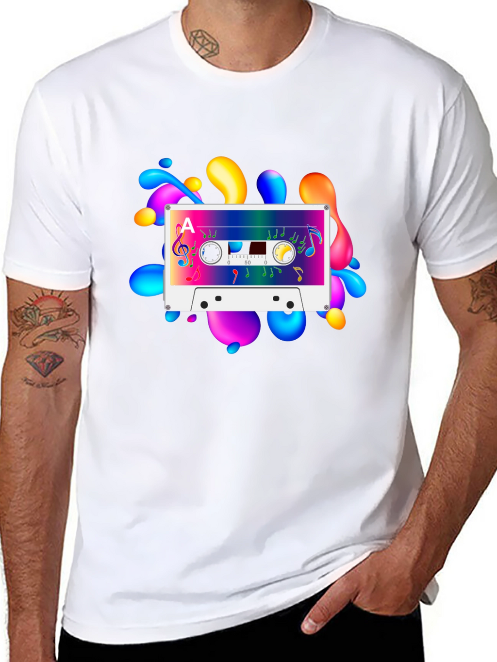 Retro Cassette Tape Graphic T-Shirt