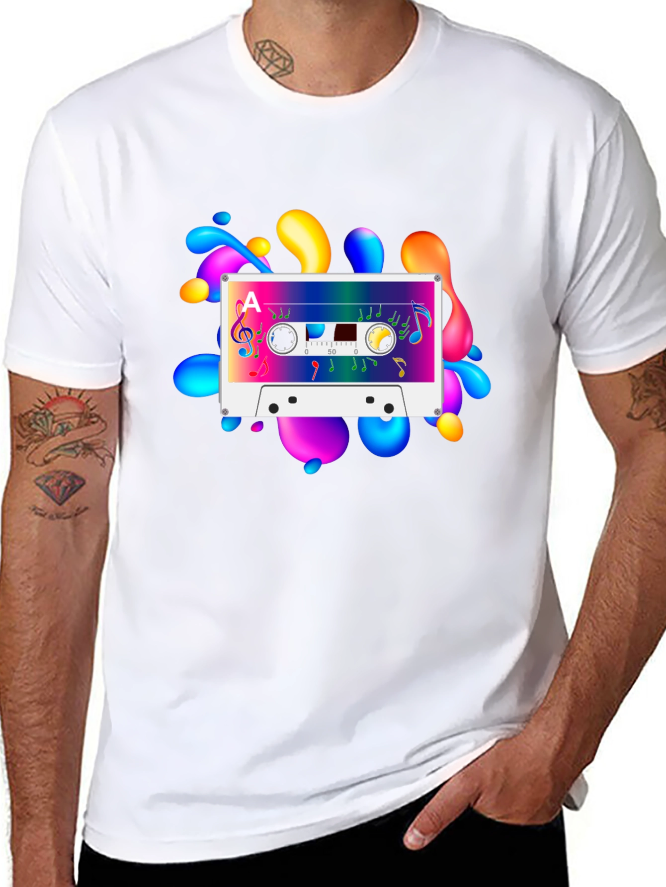 Retro Cassette Tape Graphic T-Shirt