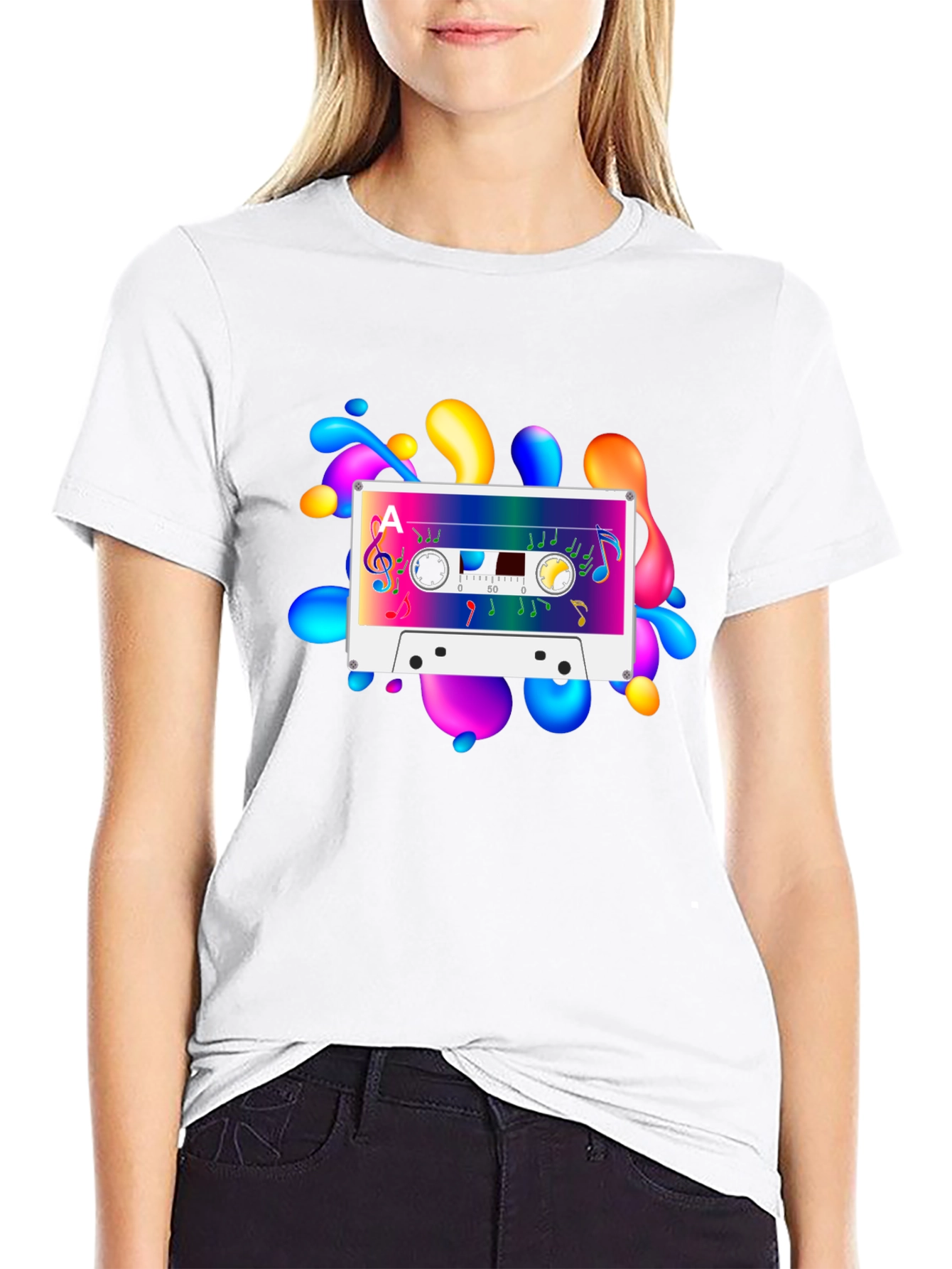 Retro Cassette Tape Graphic T-Shirt