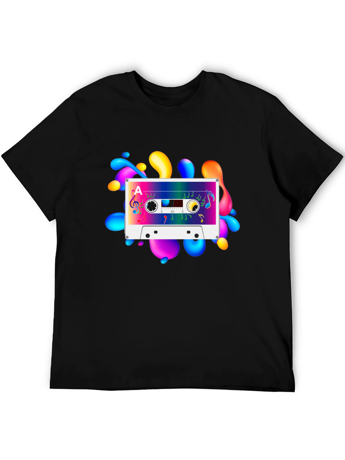 Retro Cassette Tape Graphic T-Shirt