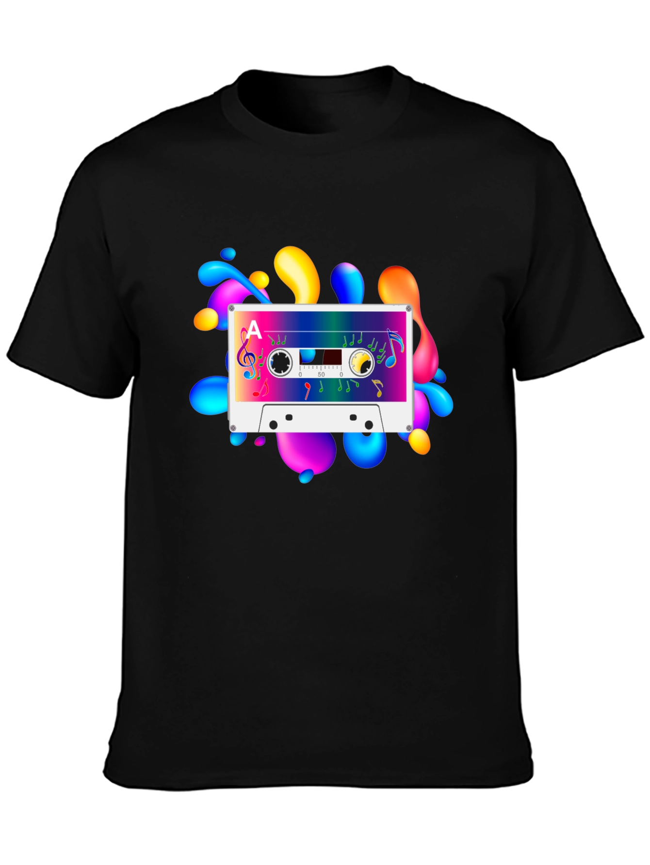 Retro Cassette Tape Graphic T-Shirt