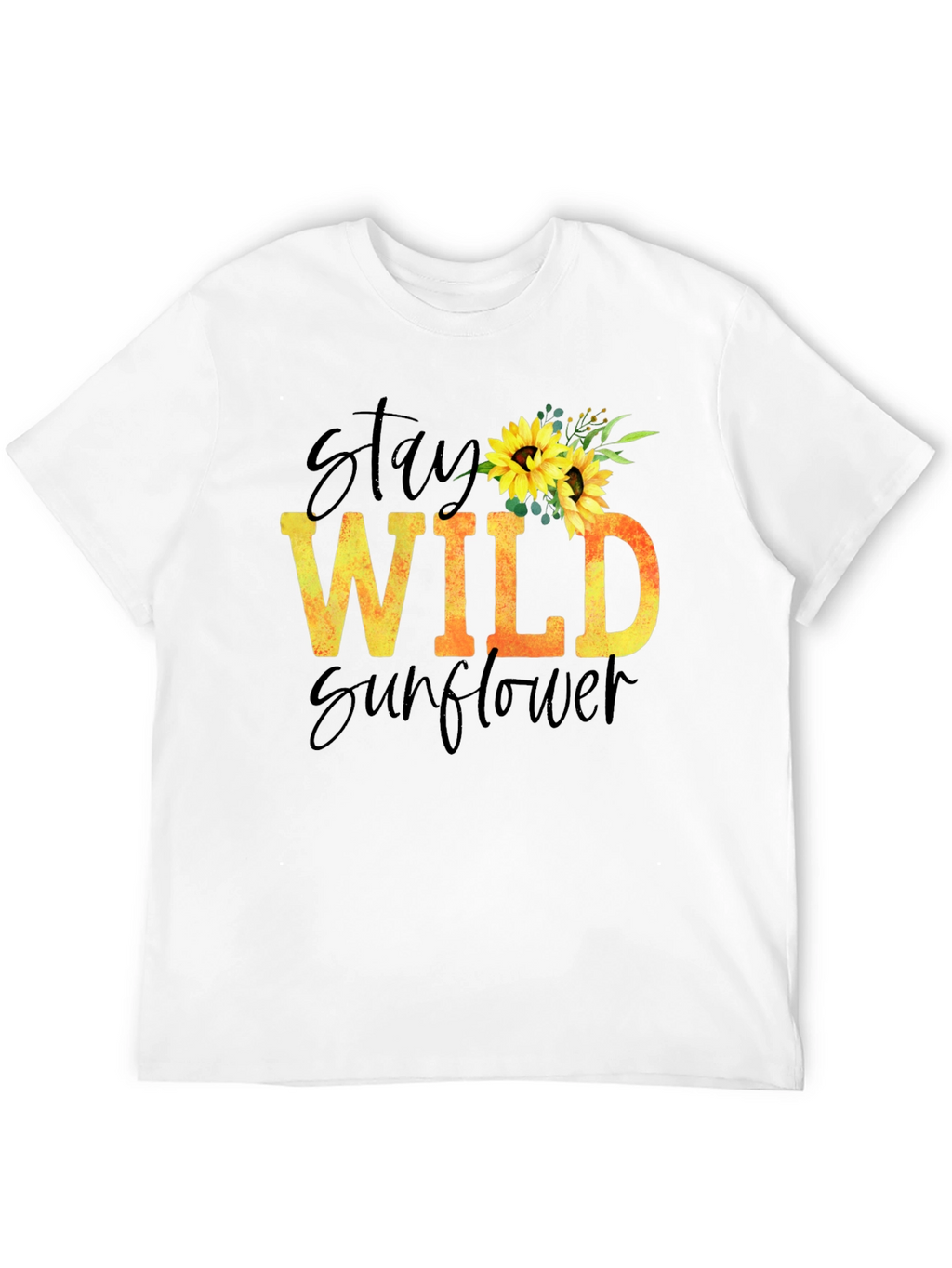 Stay Wild Sunflower Graphic T-Shirt