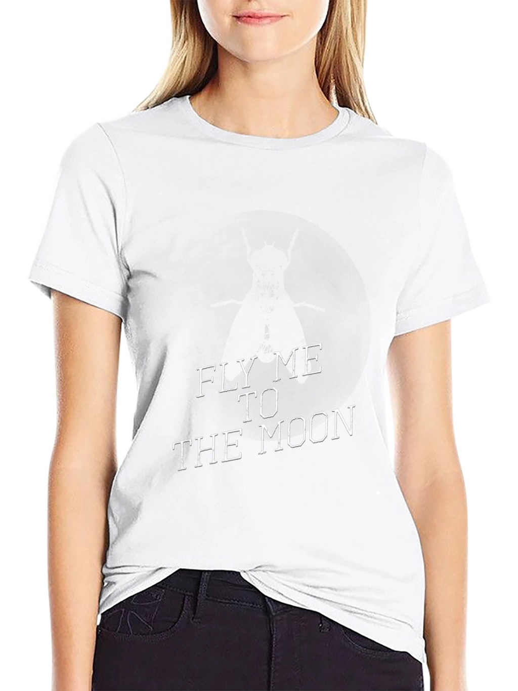 Fly Me to the Moon Black Graphic Tee