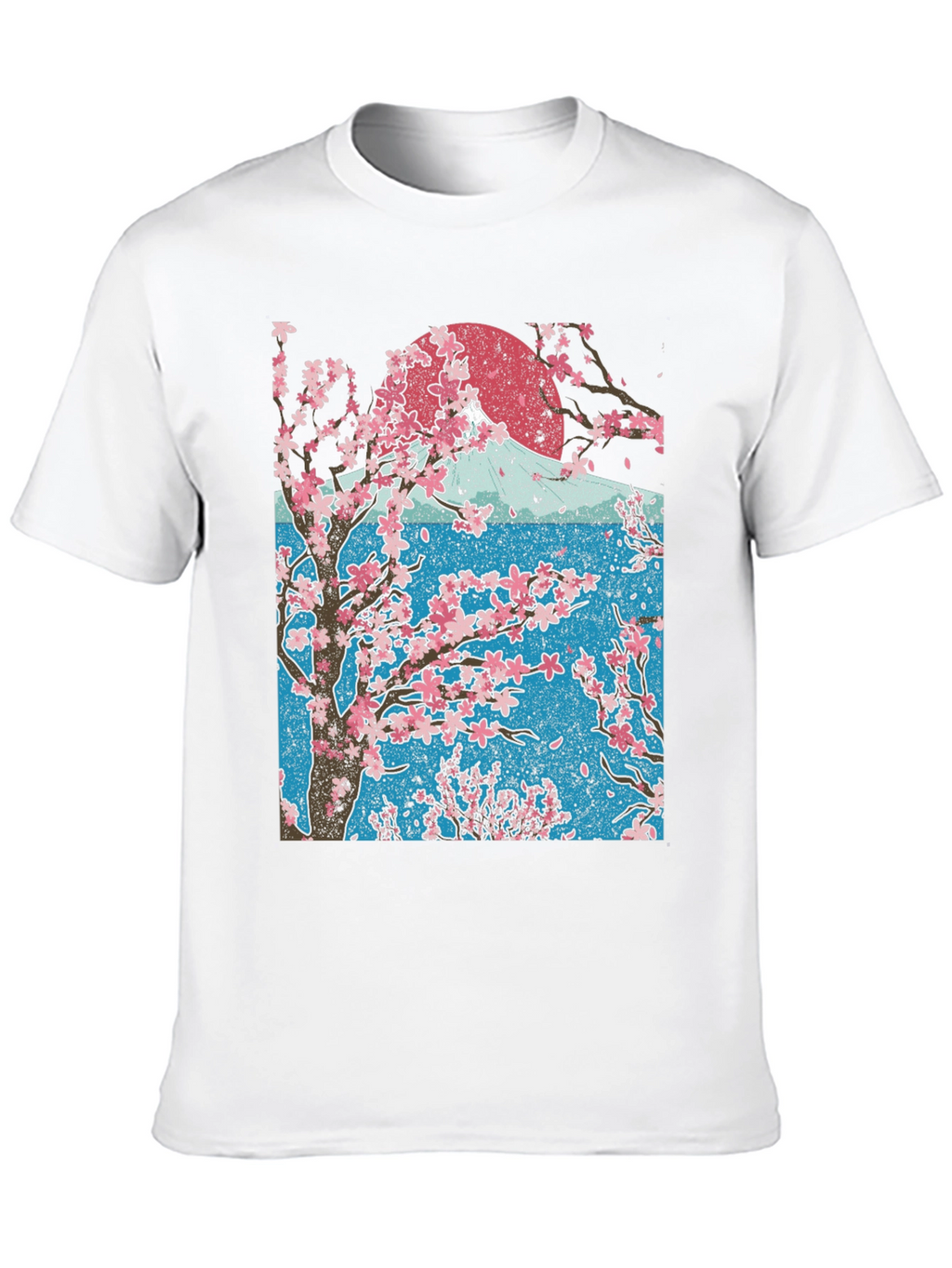 Cherry Blossom Tree Graphic Tee - Black