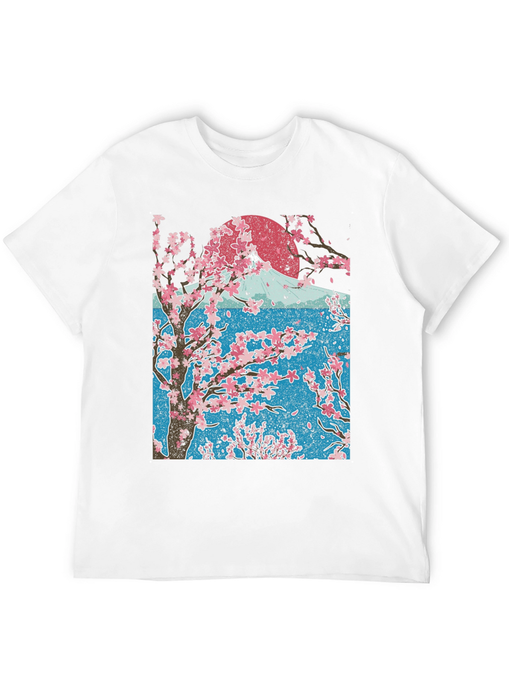Cherry Blossom Tree Graphic Tee - Black