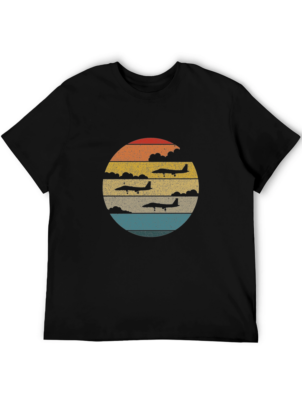 Retro Airplane Sunset T-Shirt | Aviation Tee