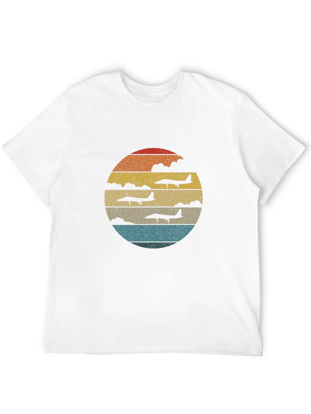 Retro Airplane Sunset T-Shirt | Aviation Tee
