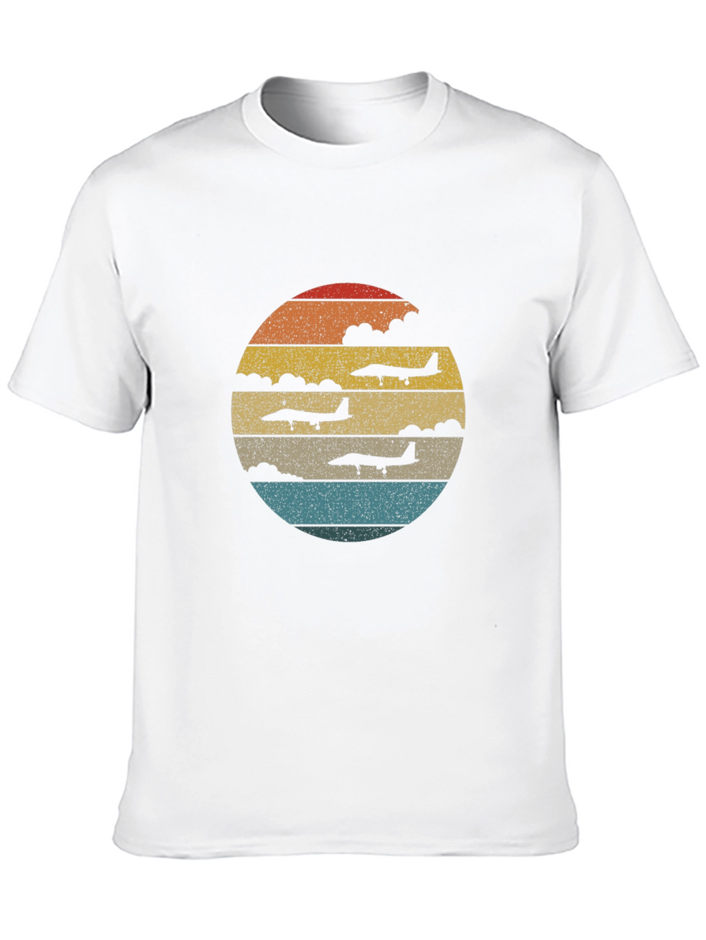 Retro Airplane Sunset T-Shirt | Aviation Tee