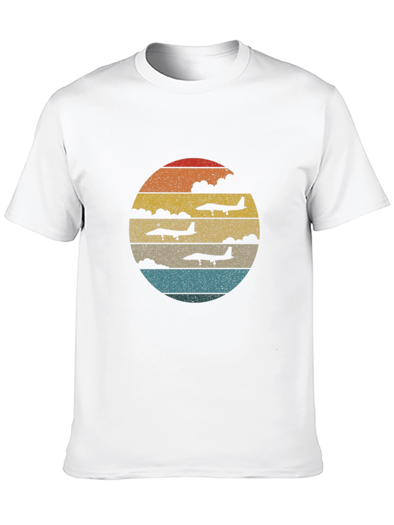 Retro Airplane Sunset T-Shirt | Aviation Tee
